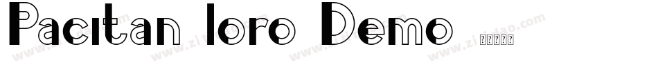 Pacitan loro Demo字体转换